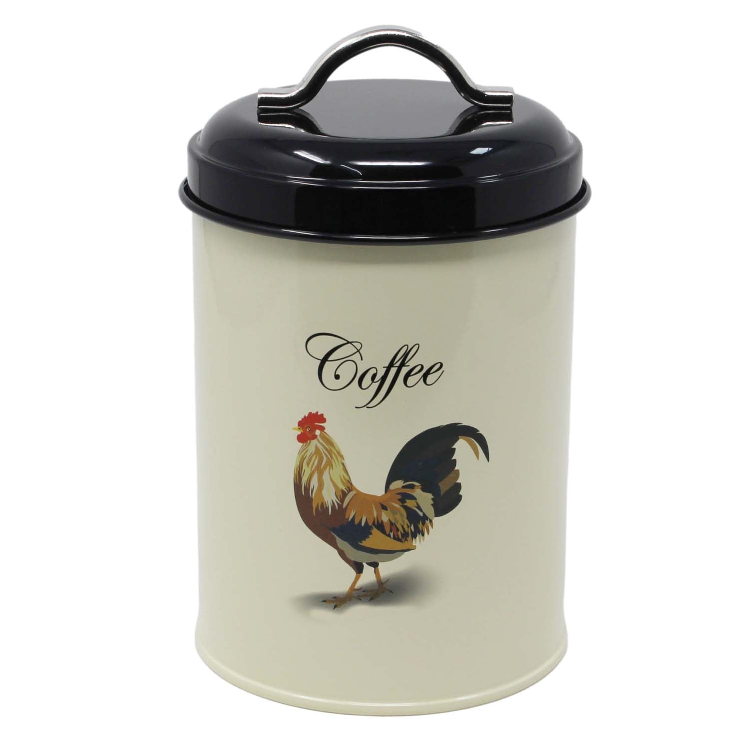 1.2L Cream Cockerel Kitchen Canister Storage Jar With Handle