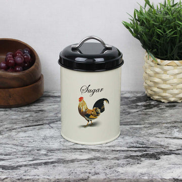 1.2L Cream Sugar Container Kitchen Storage Jar With Handle
