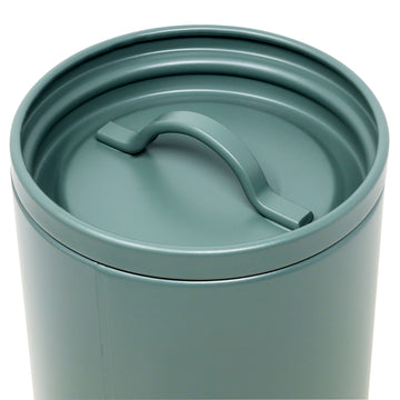 Sage Green Metal Sugar Canister with Airtight Silicone Lid
