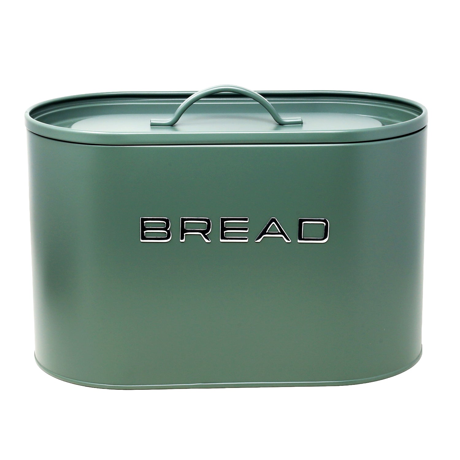 Sage Green Metal Bread Bin