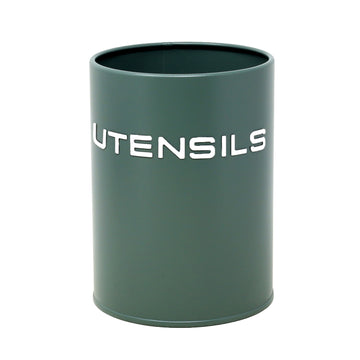 Sage Green Metal Kitchen Utensil Holder