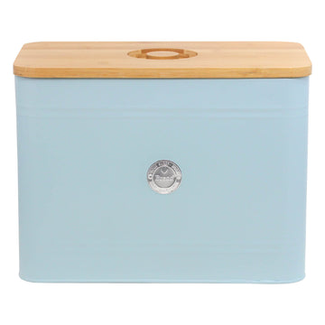 Bread Bin Canister Minimalist Blue Vintage