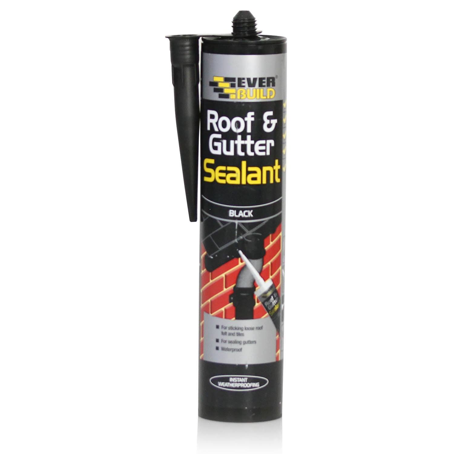 Everbuild Roof & Gutter Black Sealant