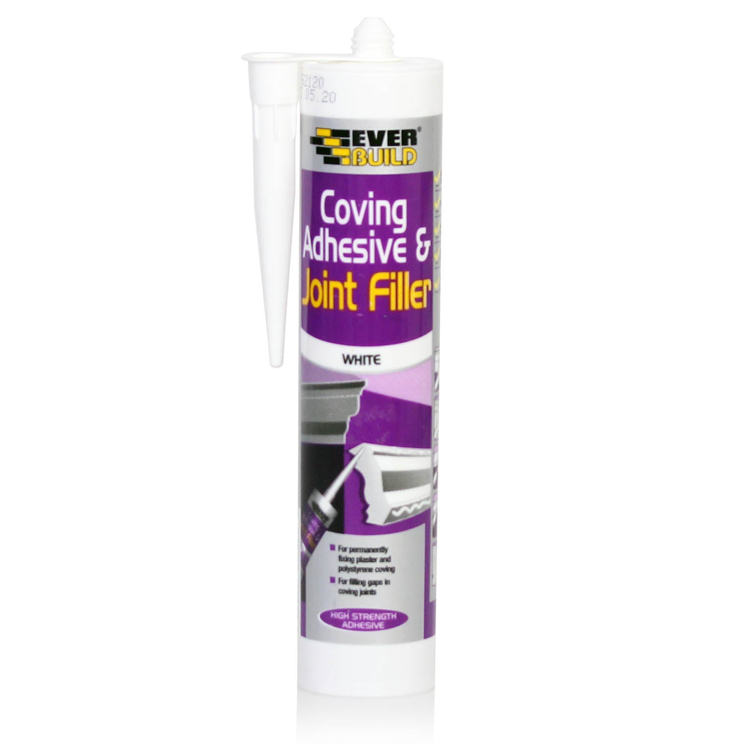 Coving  290ml White Adhesive And Joint Filler Cartridge