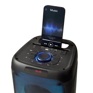 Intempo Blaze 100W PMPO Portable Bluetooth Karaoke Speaker With LED Lights