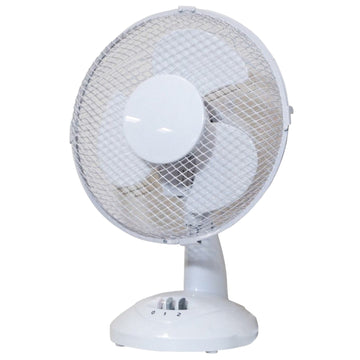 23cm Desktop Fan Table Top Two Speed Setting Oscillating Function Cooling Effect
