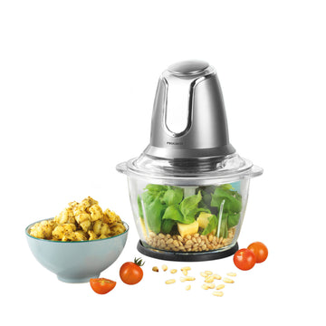 Grey Lunar Electric Glass Food Chopper