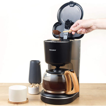 10 Cups Black Coffee Maker Cappuccino Filter Machine