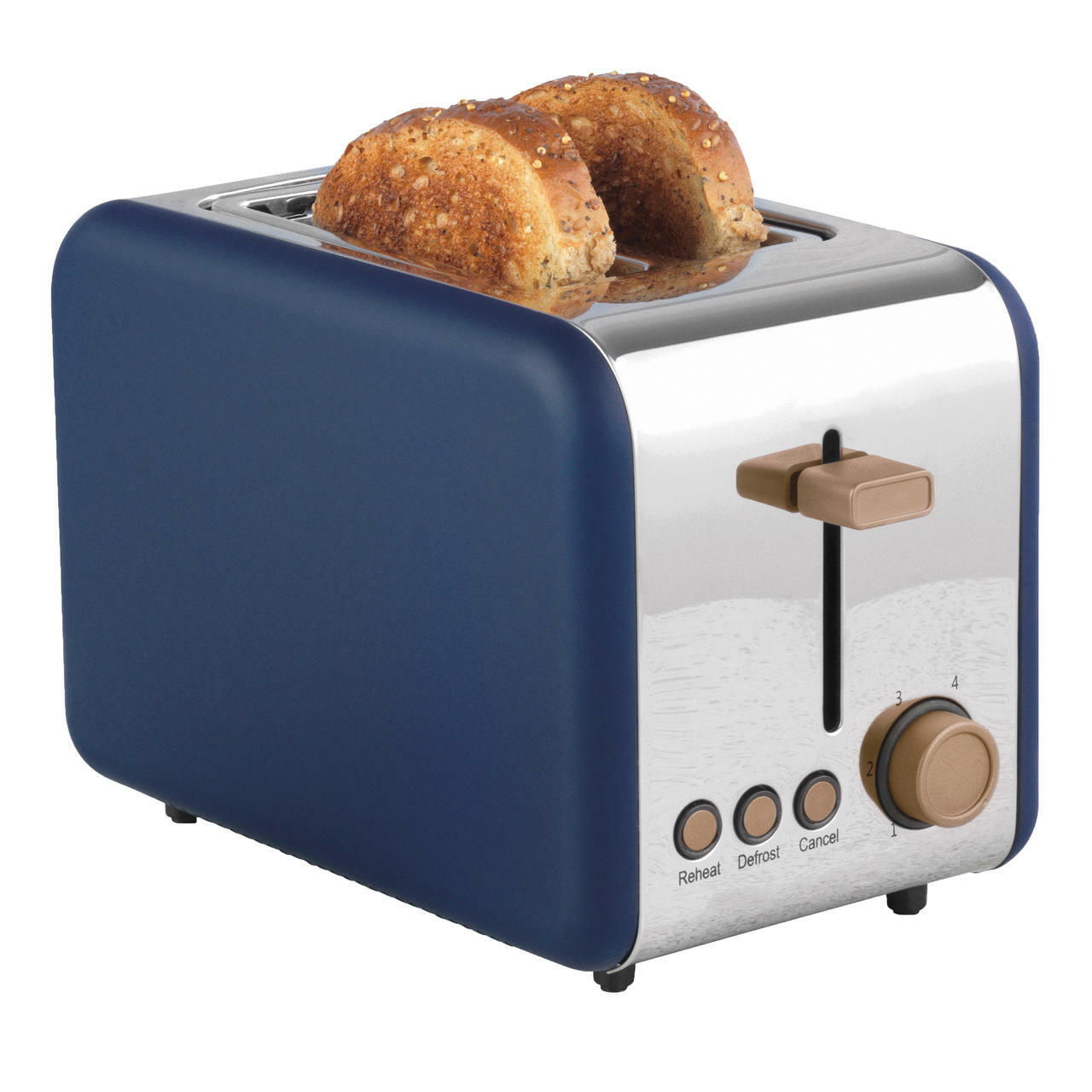 Salter Indigo Silver 2 Slice Toaster