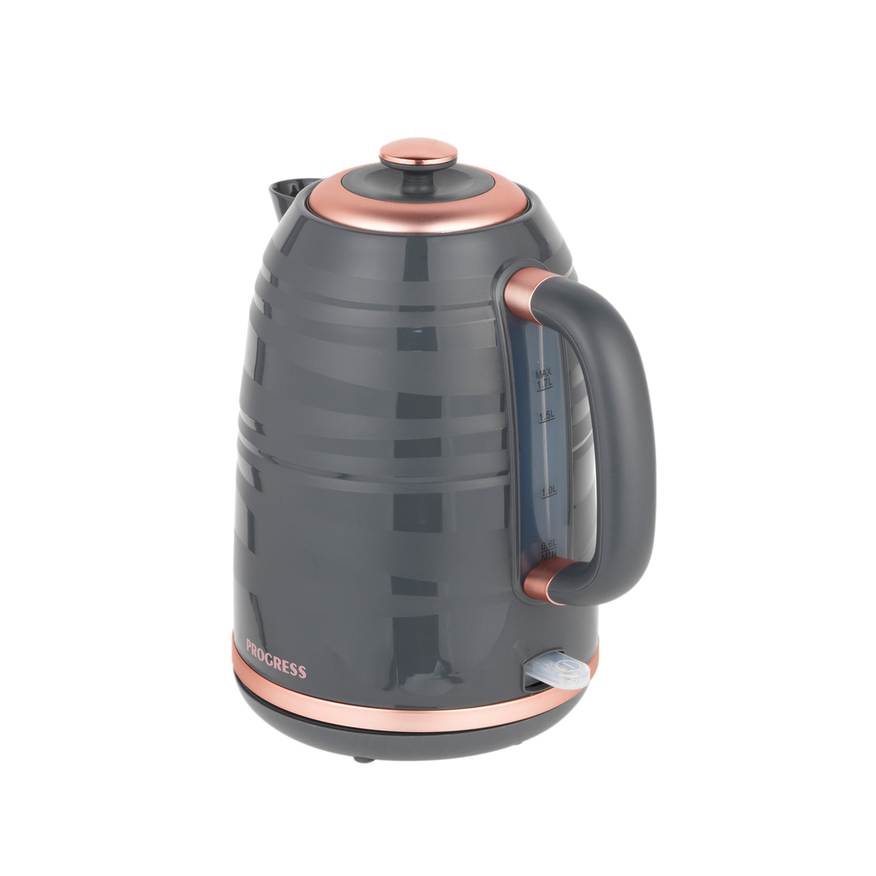 Grey Rose Gold Rapid Boil Electric Kettle