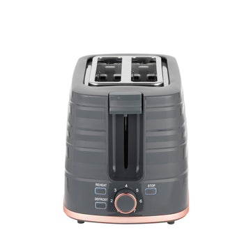 Grey 2 Slice Toaster