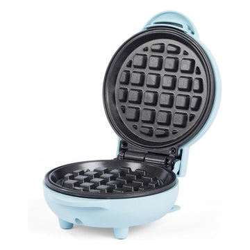 Giles & Posner Compact 550W Matt Blue Mini Waffle Maker