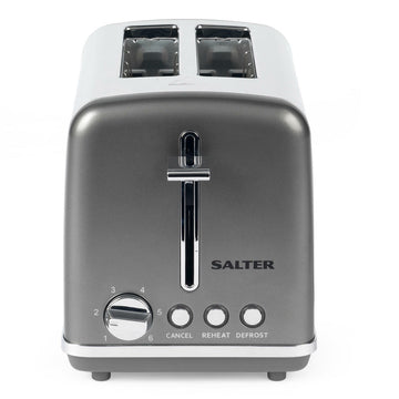 Grey 2 Slice Toaster