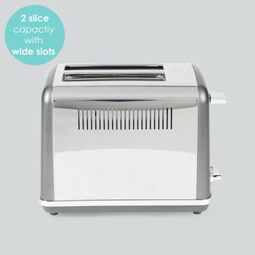 Grey 2 Slice Toaster