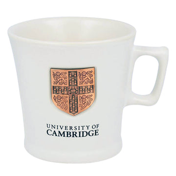 2Pcs 350ml University Metal Plaque Ceramic Mugs