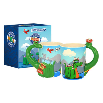2Pcs 350ml Nessie 3D Ceramic Coffee Mugs