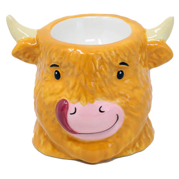 Ceramic Highland Cow Egg Cup