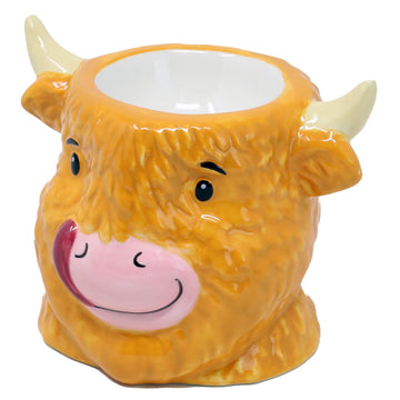 Ceramic Highland Cow Egg Cup