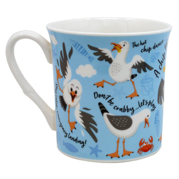 270ml Blue Squawk The Seagull Fine China Mug