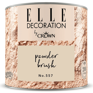 Elle Decoration Interior Paint - 125ml White Powder Brush