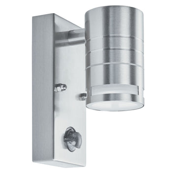 Outdoor Porch 1 Light PIR Wall Bracket Stainless Steel Frosted Glass