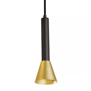 4 Light Black Gold Signal Bar Pendant