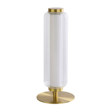 Satin Brass Touch Dimmer 8W Warm White IP20 LED Table Lamp