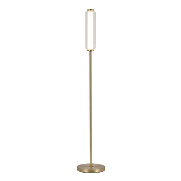 Satin Brass 10W Integrated LED 1101 Lumens IP20 LED Floor Lamp