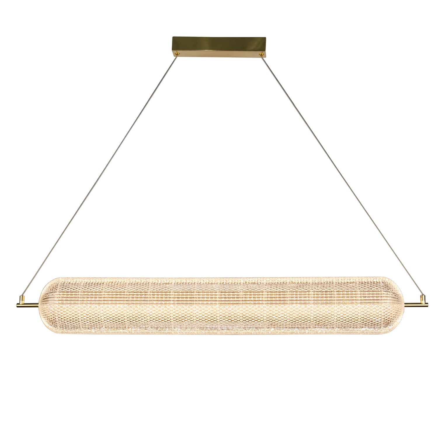 Light Satin Brass 42.5W 5711lm 108cm LED Capsule Convertible Pendant