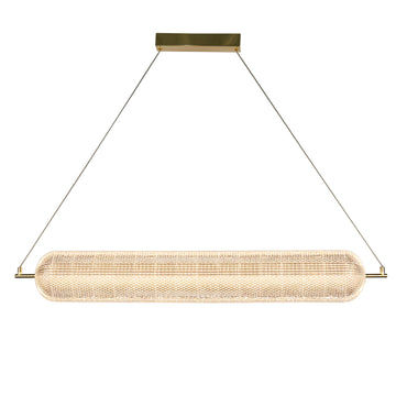 Light Satin Brass 42.5W 5711lm 108cm LED Capsule Convertible Pendant