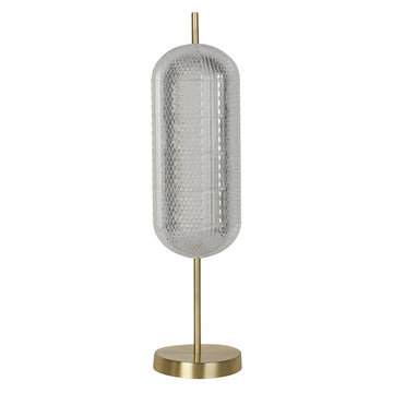 Satin Brass Acrylic Dimmable 17W 1950lm 60cm Capsule LED Table Lamp