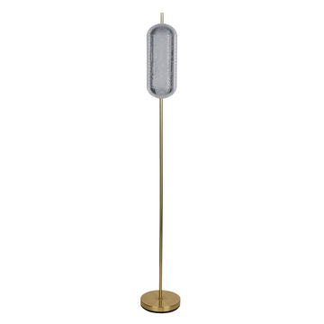 Satin Brass 18W 2107lm Dimmable 3000K 154cm LED Floor Lamp