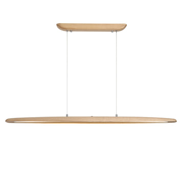 Ash Wood Linear 120cm 29W 2520lm Dimmable LED Pendant Light