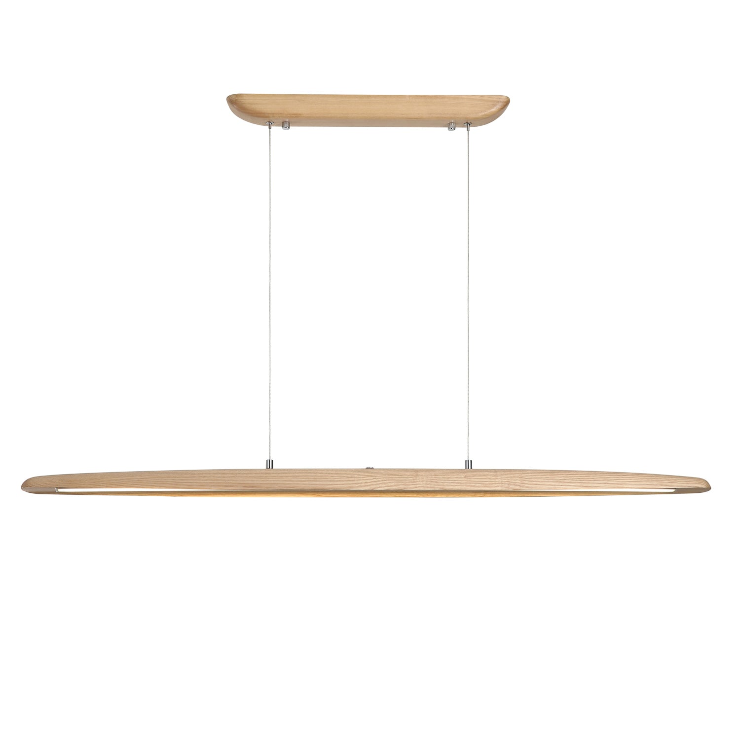 Ash Wood Linear 120cm 29W 2520lm Dimmable LED Pendant Light