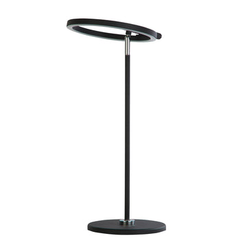 12W Black 852lm Ring Light Touch 49cm Space LED Table Lamp