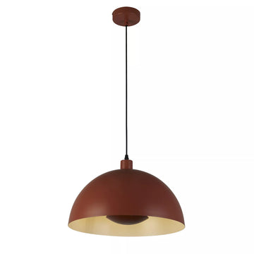 Mars Orange Metal 25cm Pendant Light