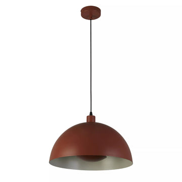 Mars Orange Metal 25cm Pendant Light