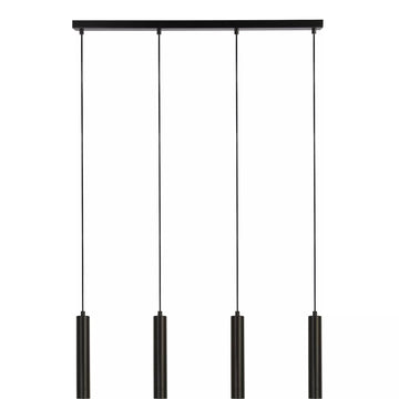 Black 4 Light Bar Pendant Ceiling Light E27 Contemporary