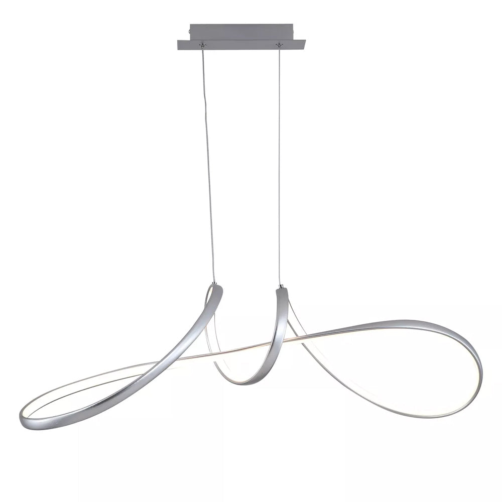 Light Grey Metal 41W Maisie LED Pendant
