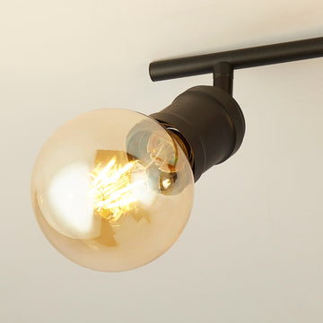 4 Lights Split Bar Black Adjustable Dance Spot Light