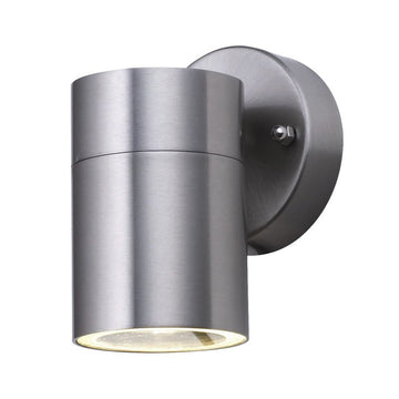 1 Light Tube Silver Outdoor Stainless Steel Wall Fitting Bracket