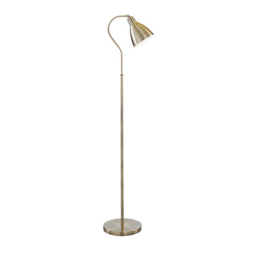 Adjustable Head Brass Lobby Reading Floor Free Standing Lamp Light