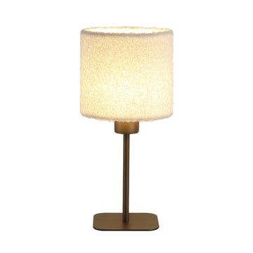 Chelsea Table Lamp Cashmere Shade Latte Metal Base E27 35cm