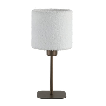 Chelsea Table Lamp Cashmere Shade Latte Metal Base E27 35cm
