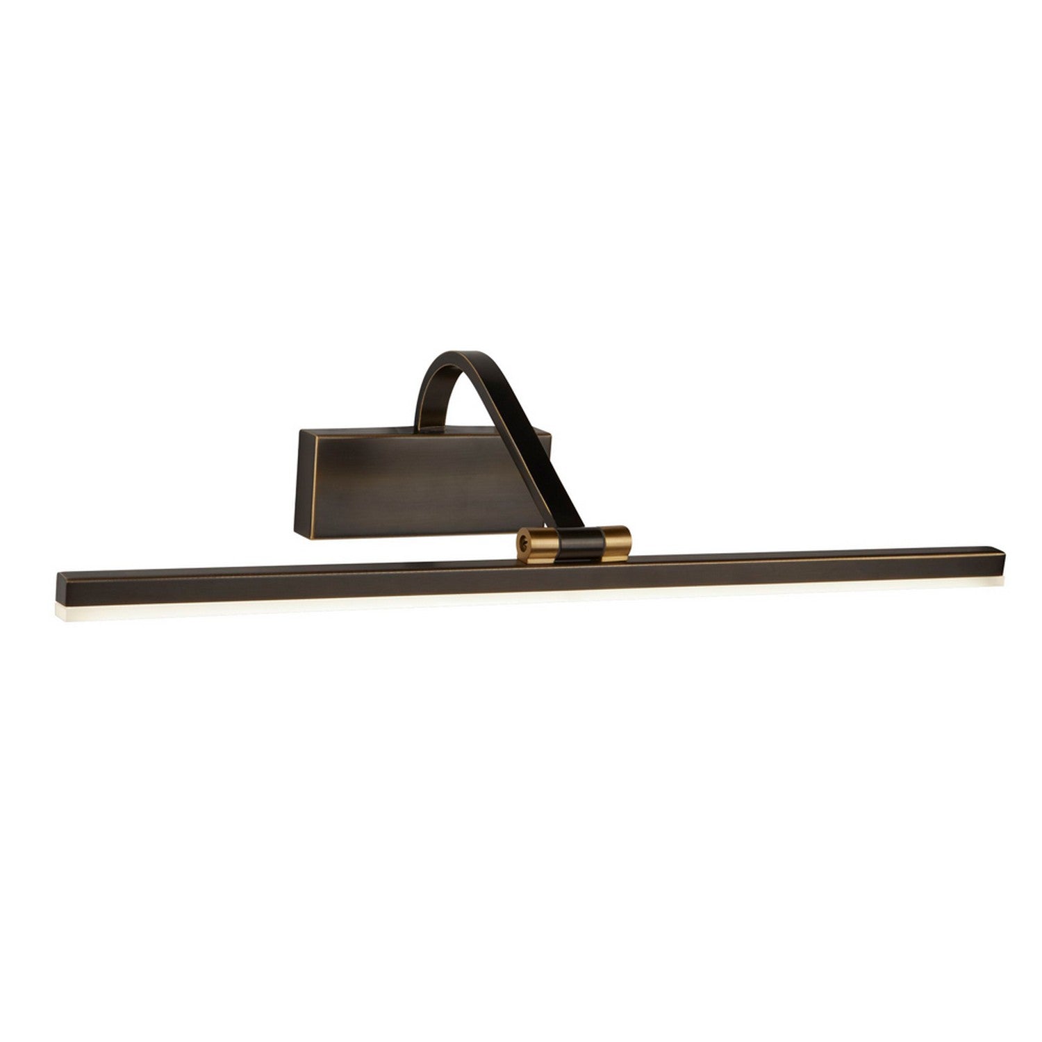 Searchlight LED Picture Light Black Brushed Gold