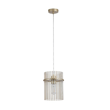 Gold Metal Champagne Glass Rods E27 Pendant Light
