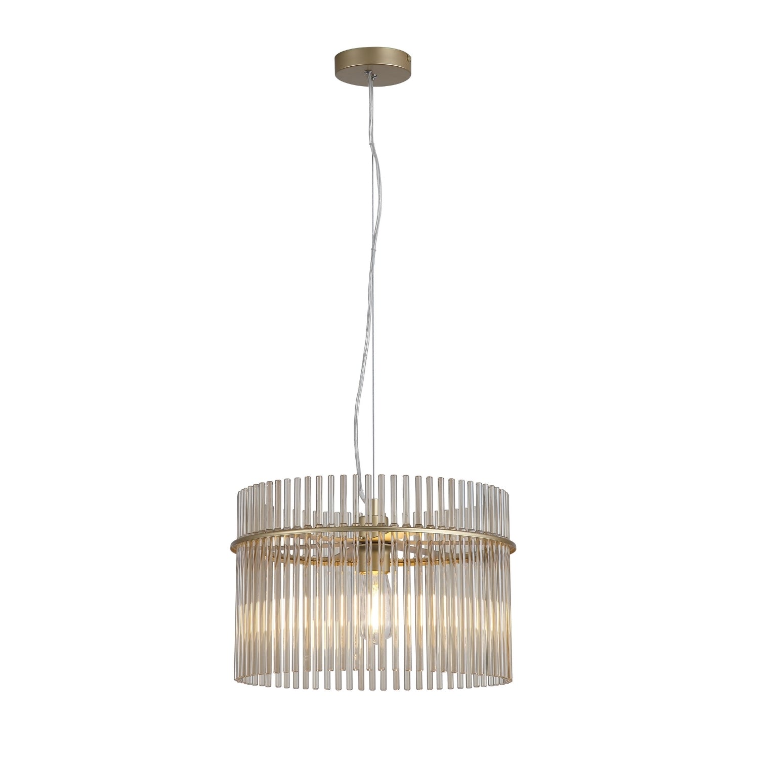 Metal Gold Champagne Glass E27 Modern Pendant Light