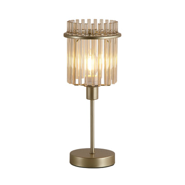 Gold Metal Champagne Glass Rods Modern E14 37.5cm Table Lamp