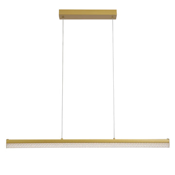 Gold Linear 100cm 12W 1490lm LED Pendant Light