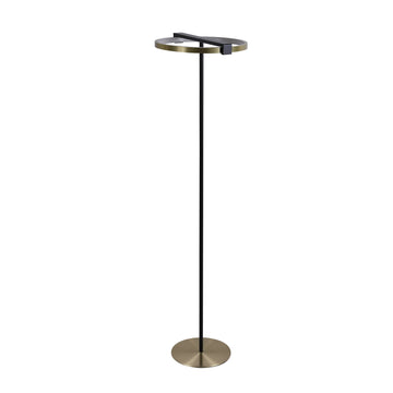 Gold Black 23W 1385lm 3000K LED Floor Lamp